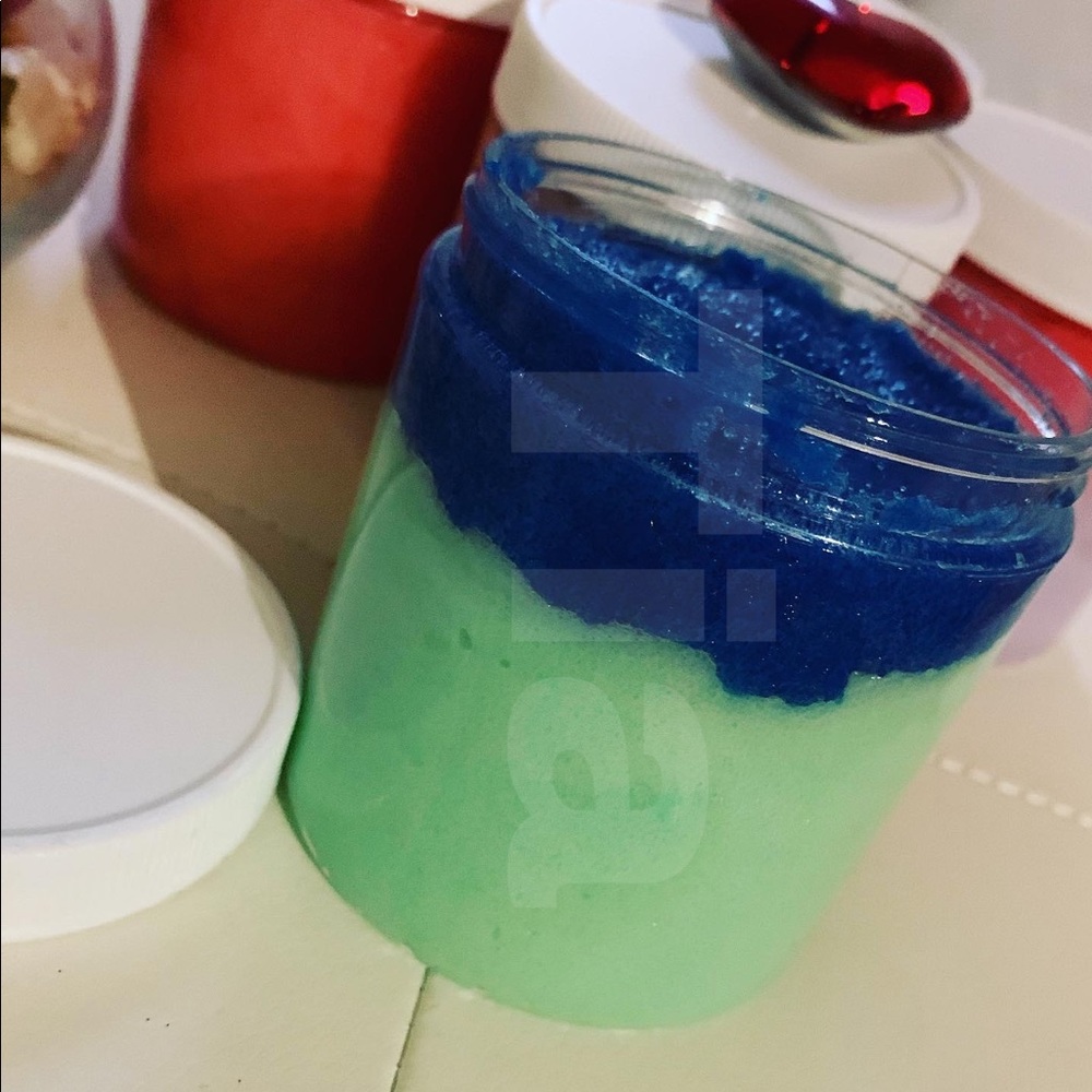 Blue n green body sugar scrub